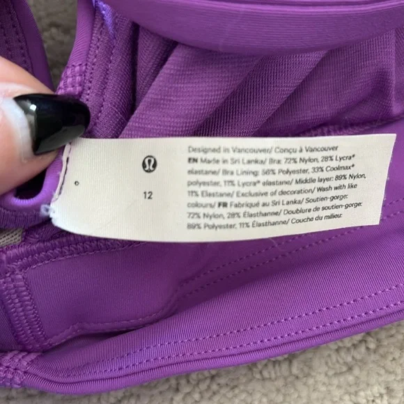 Lululemon High Neck Energy Bra | 12 - Picture 3 of 3